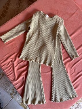 Ribbed Bell Bottom Set